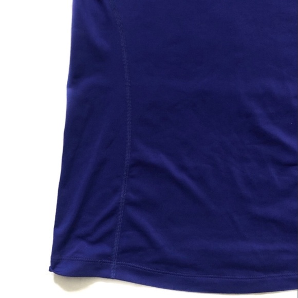 NIKE | BLUE PRO COMBAT FITTED SHORT SLEEVE V-NECK - Picture 6 of 7